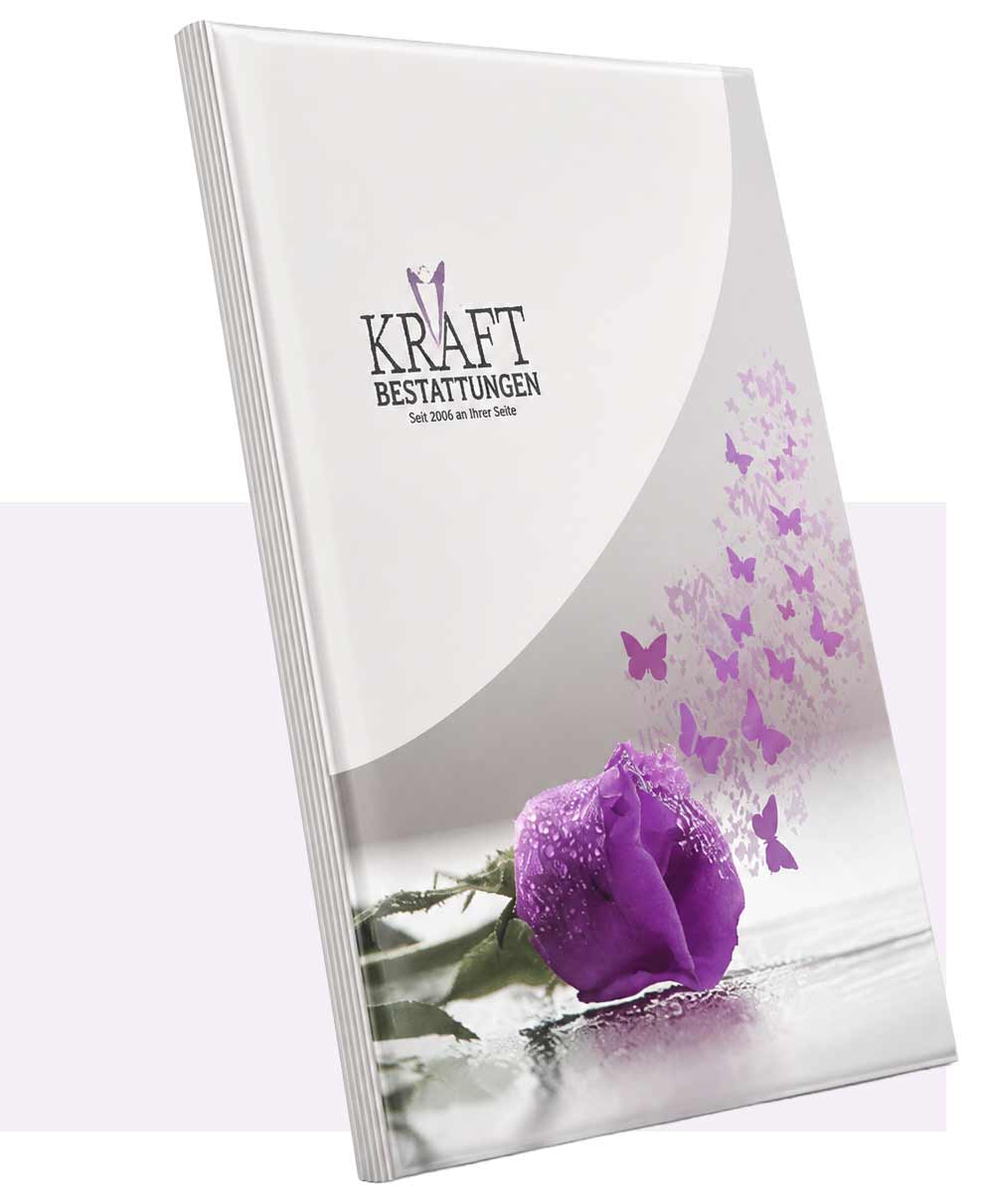 Individuelle Vorsorgemappe von Kraft Bestattungen – Ihre Bestattungsvorsorge ist darin festgehalten